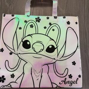 Holographic Tote Bag with Stitch Character